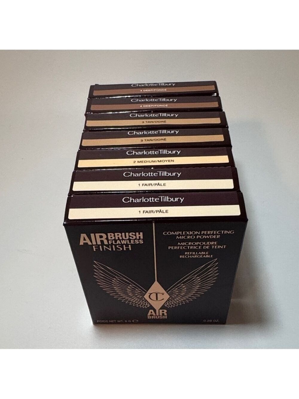 Charlotte Tilbury airbrush flawless finish pressed powder.